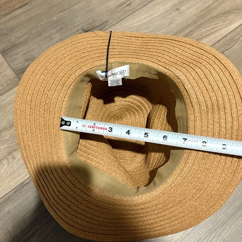 Nordstrom Sole Society‎ Straw Panama Sun Hat OS